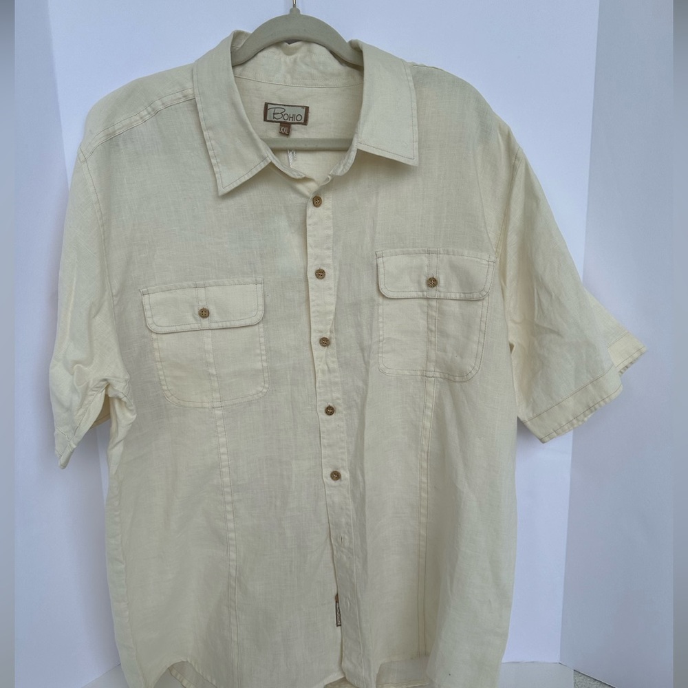 NWT Bohio Mens Linen XXL shirt